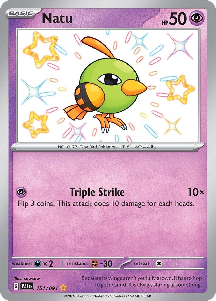 Natu (151/091) [Scarlet & Violet: Paldean Fates] | Anubis Games and Hobby