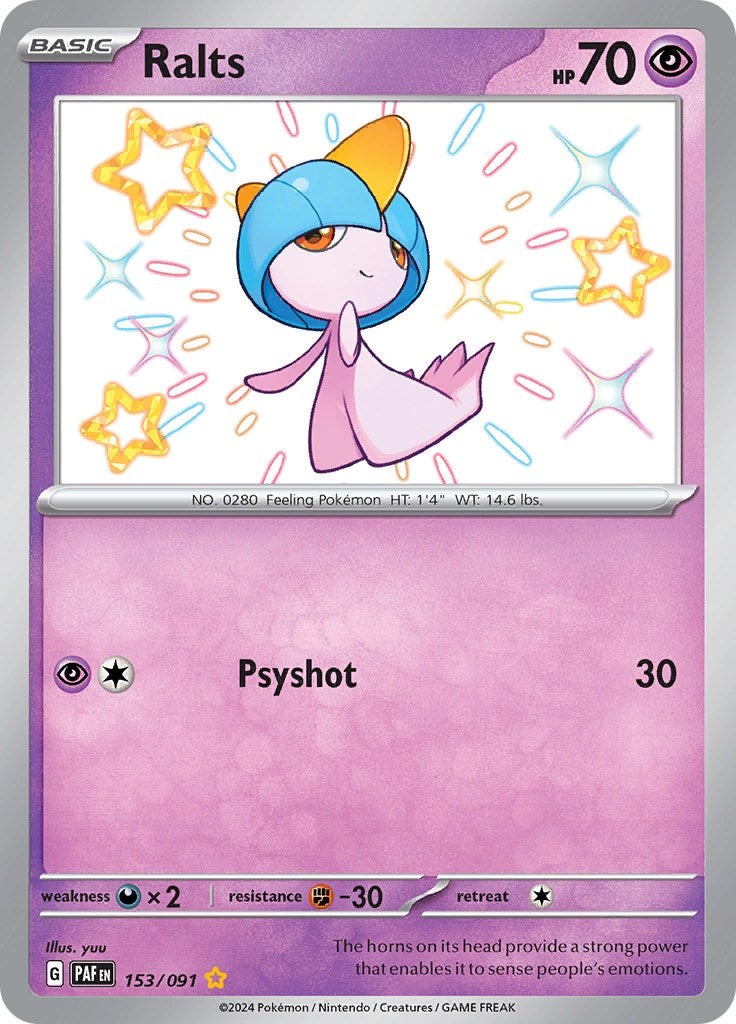 Ralts (153/091) [Scarlet & Violet: Paldean Fates] | Anubis Games and Hobby