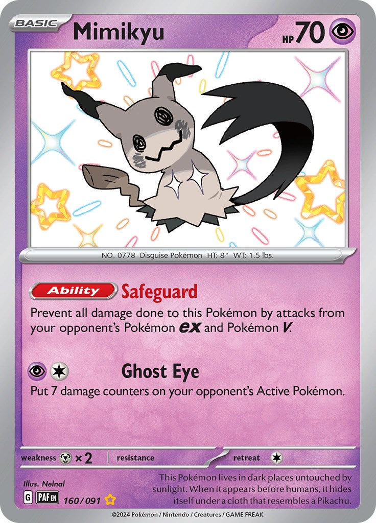 Mimikyu -160/091 [Scarlet & Violet: Paldean Fates] | Anubis Games and Hobby