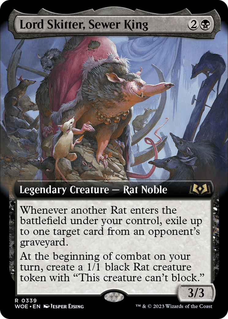 Lord Skitter, Sewer King (Extended Art) [Wilds of Eldraine] | Anubis Games and Hobby