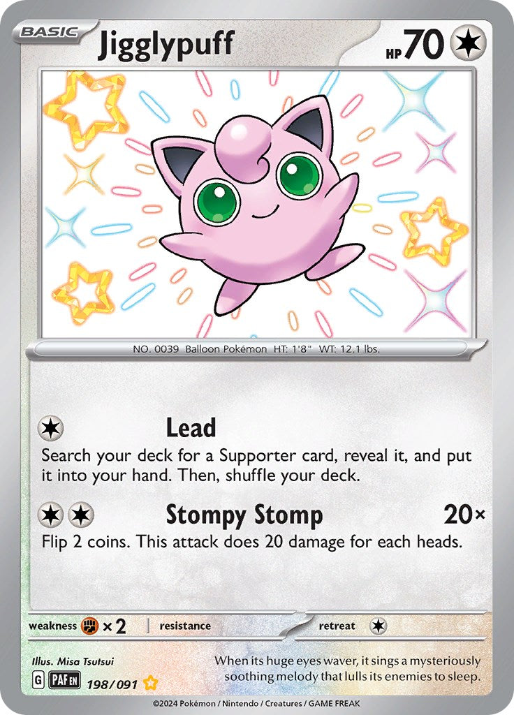 Jigglypuff (198/091) [Scarlet & Violet: Paldean Fates] | Anubis Games and Hobby