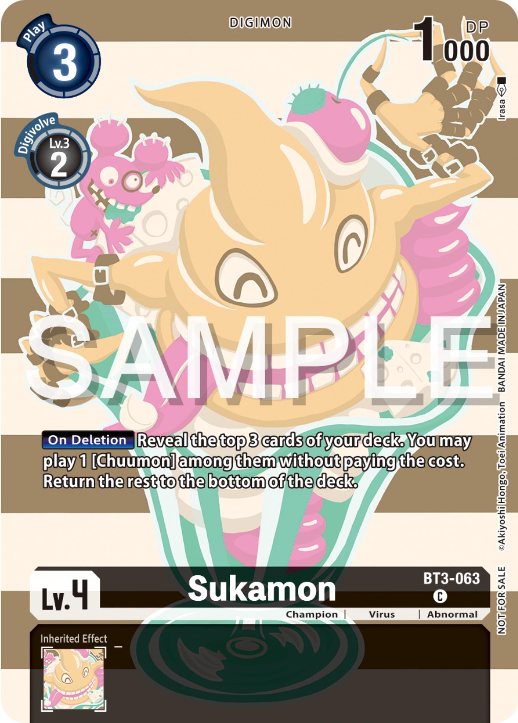 Sukamon [BT3-063] (Digimon Illustration Competition Pack 2023) [Release Special Booster Promos] | Anubis Games and Hobby
