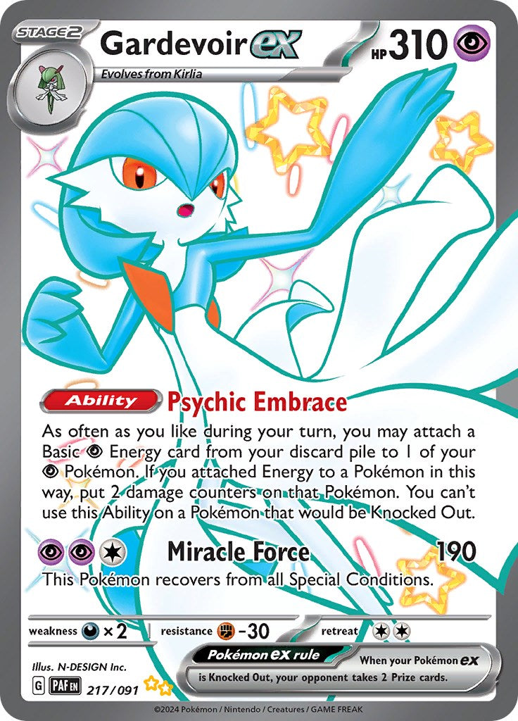 Gardevoir ex (217/091) [Scarlet & Violet: Paldean Fates] | Anubis Games and Hobby