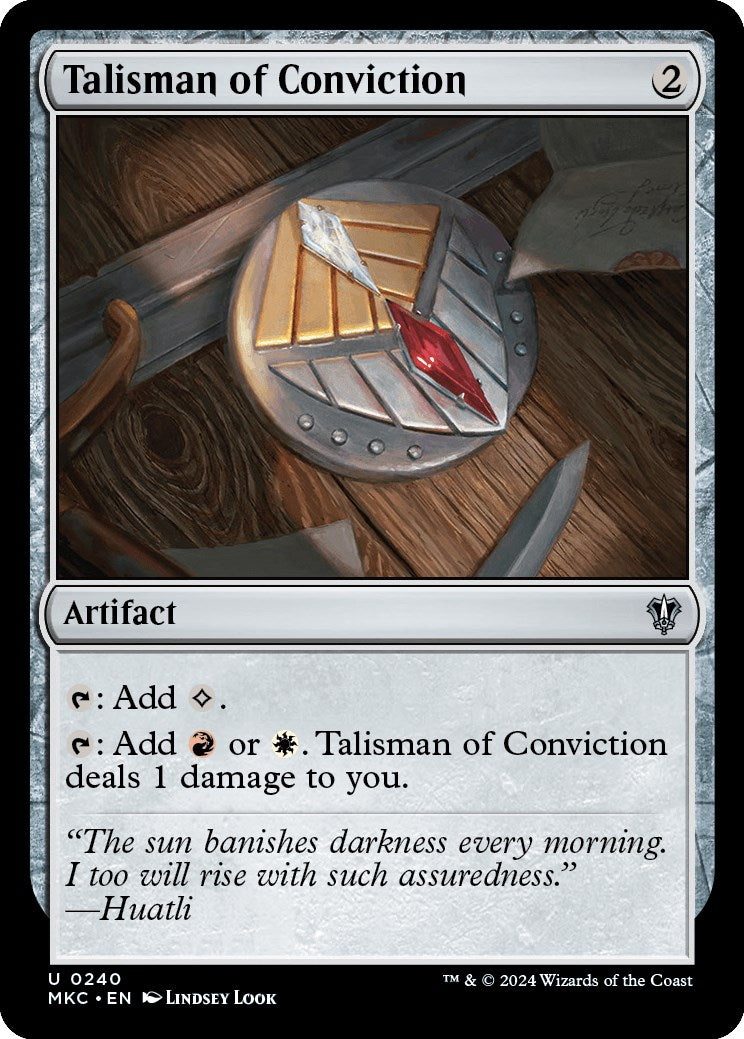 Talisman of Conviction [Murders at Karlov Manor Commander] | Anubis Games and Hobby