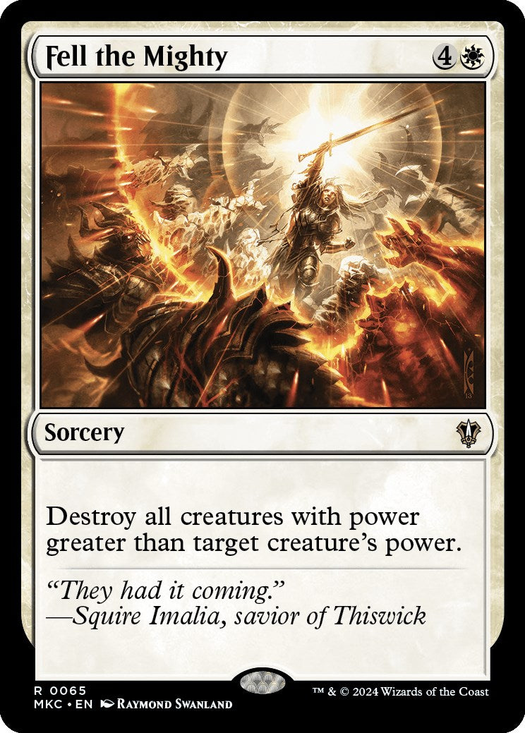 Fell the Mighty [Murders at Karlov Manor Commander] | Anubis Games and Hobby