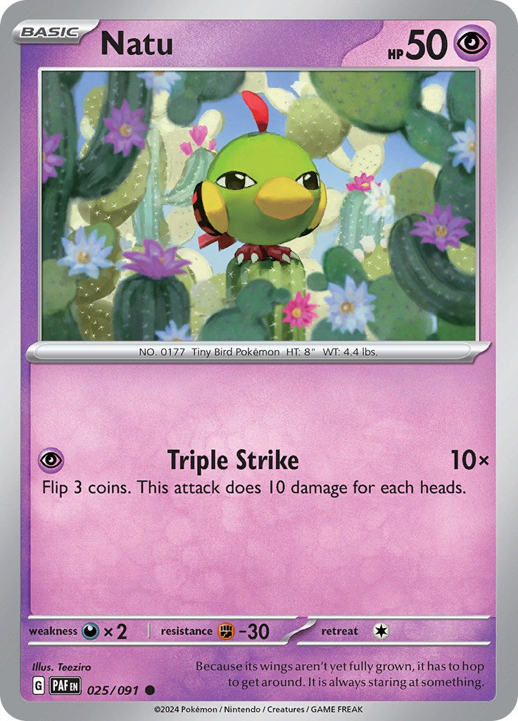 Natu (025/091) [Scarlet & Violet: Paldean Fates] | Anubis Games and Hobby