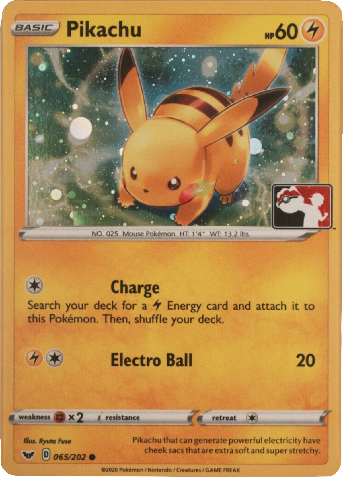 Pikachu (065/202) (Cosmos Holo) [League & Championship Cards] | Anubis Games and Hobby