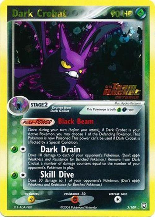 Dark Crobat (3/109) (Stamped) [EX: Team Rocket Returns] | Anubis Games and Hobby