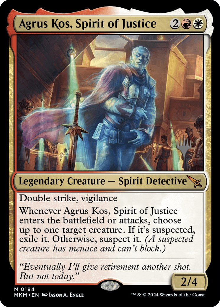 Agrus Kos, Spirit of Justice (Promo Pack) [Murders at Karlov Manor Promos] | Anubis Games and Hobby