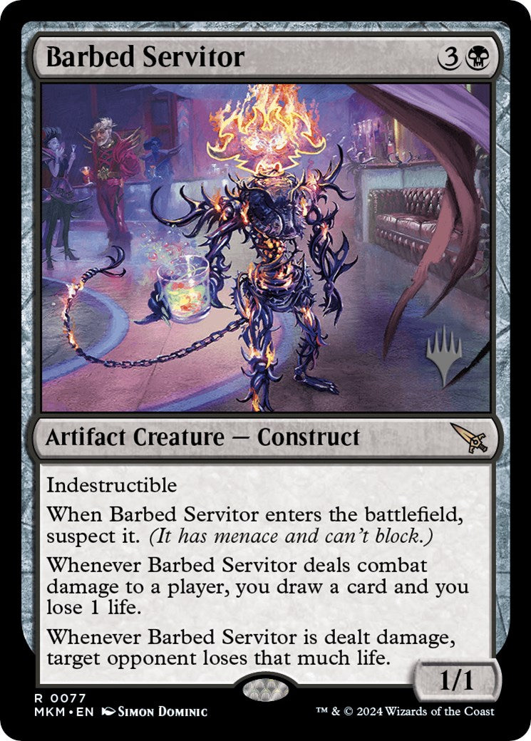 Barbed Servitor (Promo Pack) [Murders at Karlov Manor Promos] | Anubis Games and Hobby