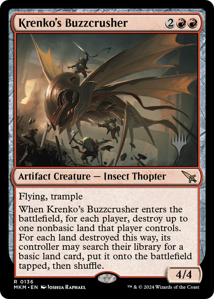 Krenko's Buzzcrusher (Promo Pack) [Murders at Karlov Manor Promos] | Anubis Games and Hobby