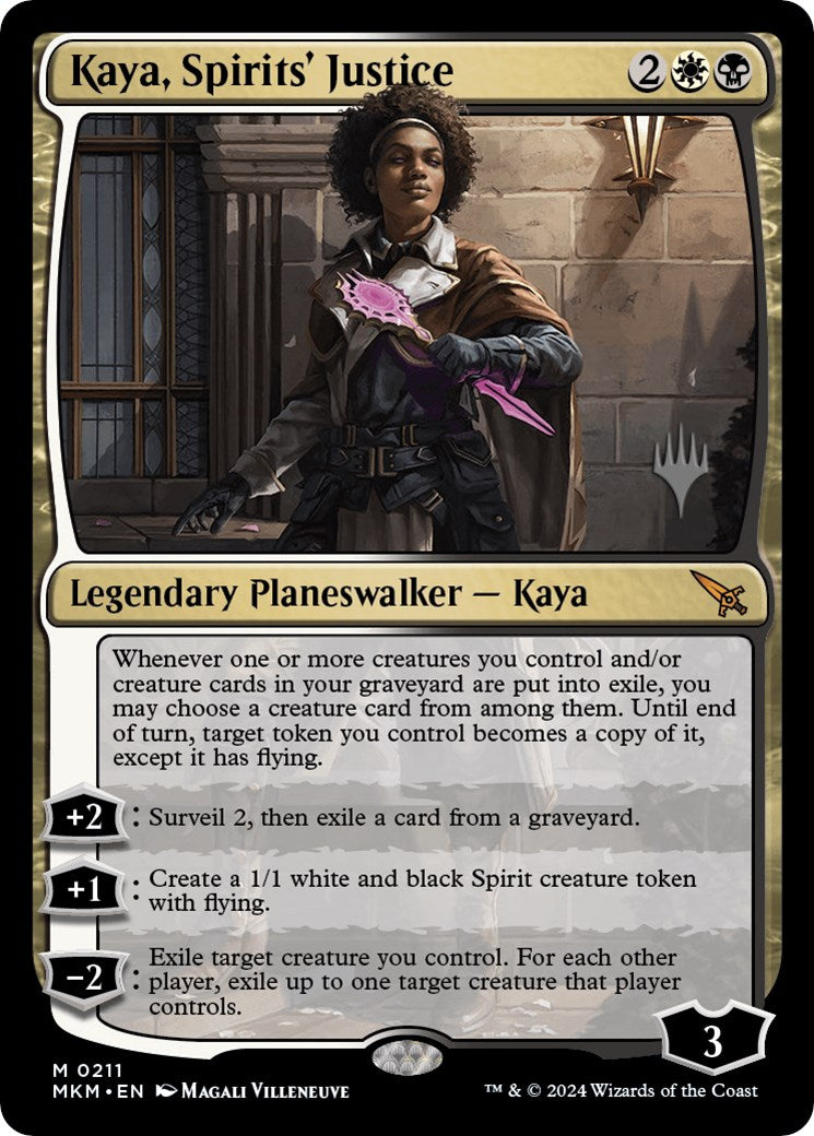 Kaya, Spirits' Justice (Promo Pack) [Murders at Karlov Manor Promos] | Anubis Games and Hobby