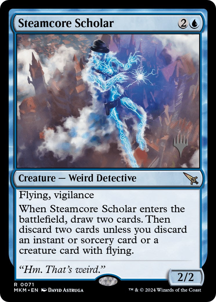 Steamcore Scholar (Promo Pack) [Murders at Karlov Manor Promos] | Anubis Games and Hobby