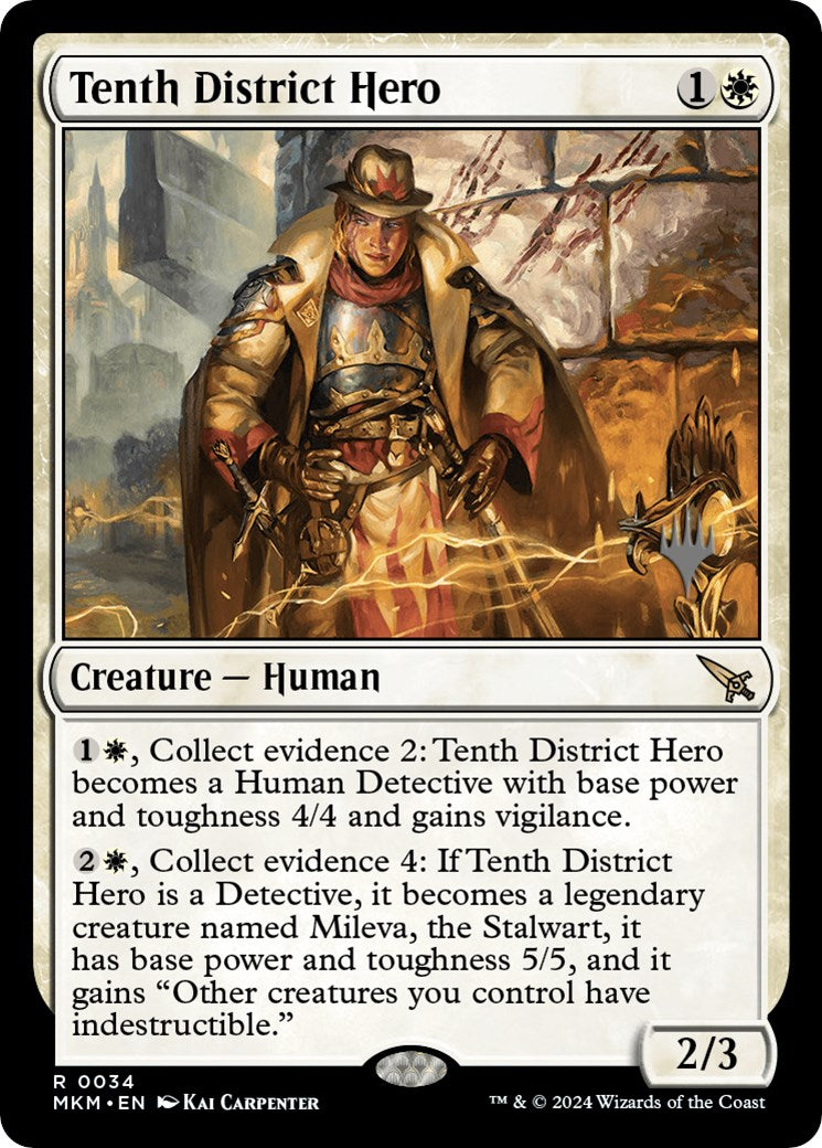 Tenth District Hero (Promo Pack) [Murders at Karlov Manor Promos] | Anubis Games and Hobby