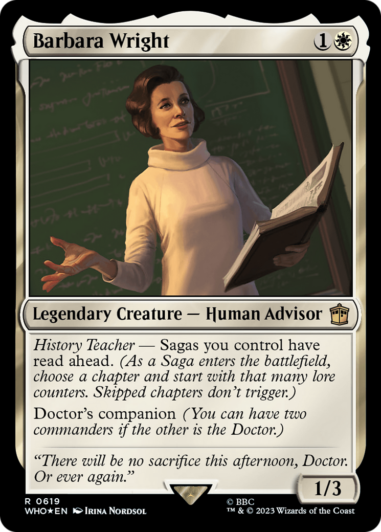 Barbara Wright (Surge Foil) [Doctor Who] | Anubis Games and Hobby