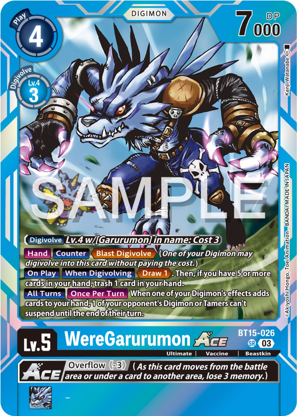 WereGarurumon Ace [BT15-026] [Exceed Apocalypse] | Anubis Games and Hobby