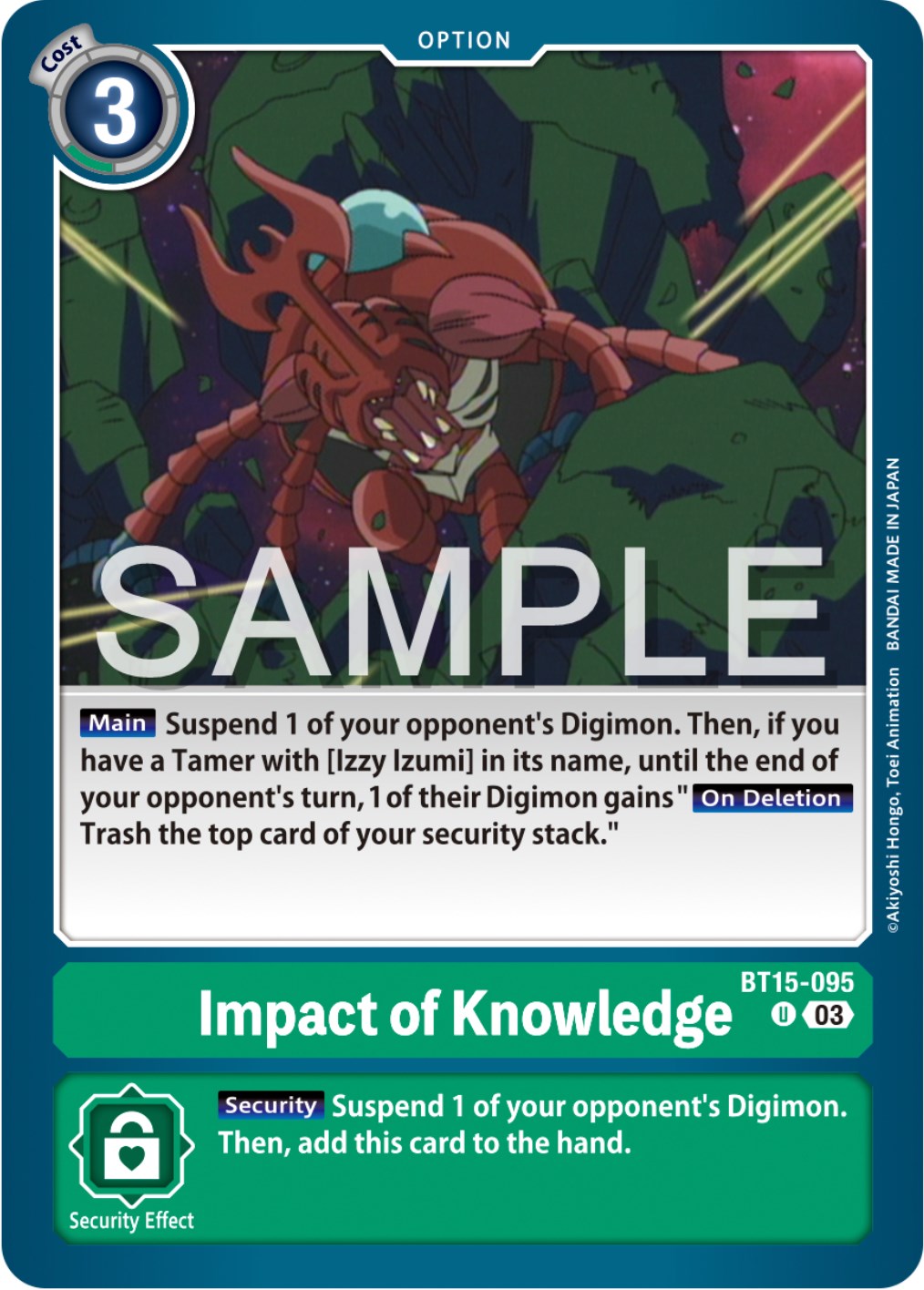 Impact of Knowledge [BT15-095] [Exceed Apocalypse] | Anubis Games and Hobby