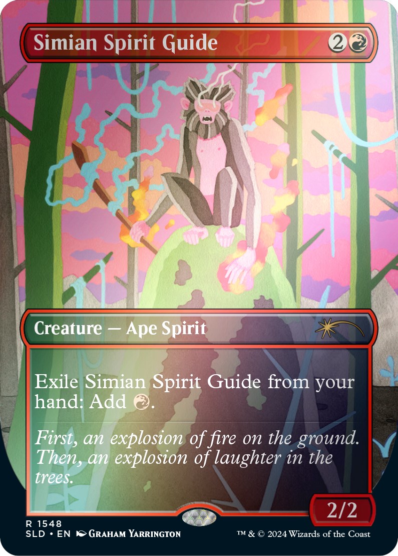 Simian Spirit Guide (Rainbow Foil) [Secret Lair Drop Series] | Anubis Games and Hobby