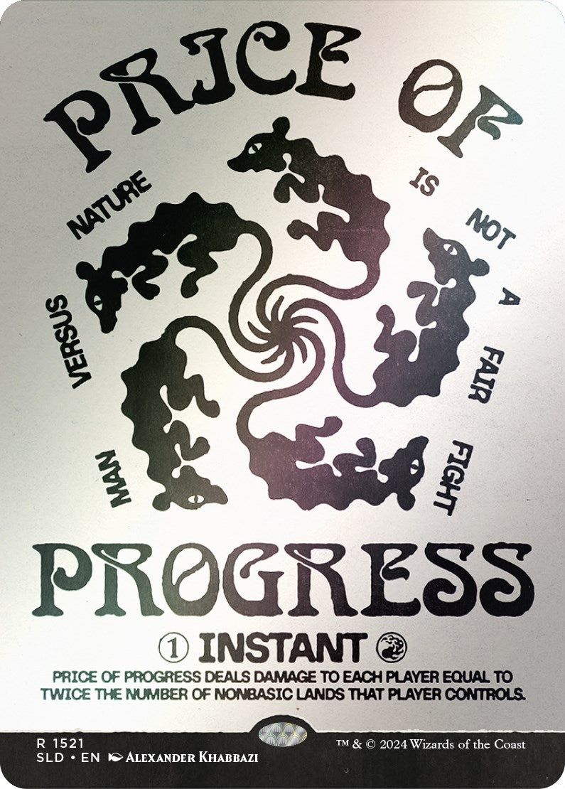 Price of Progress (Rainbow Foil) [Secret Lair Drop Series] | Anubis Games and Hobby