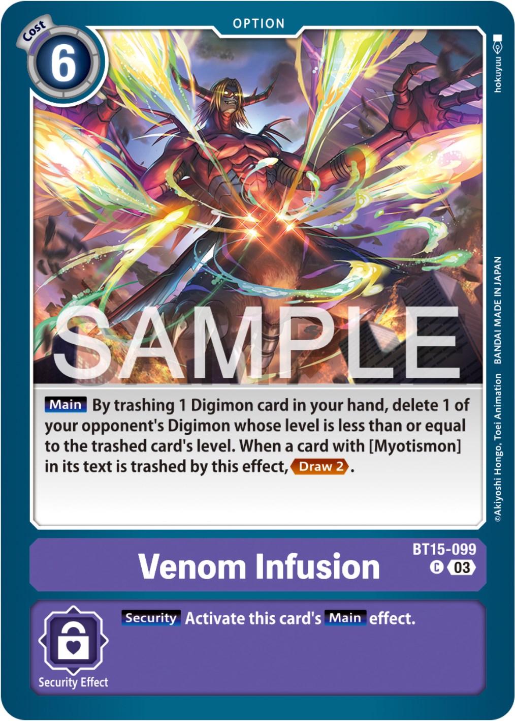 Venom Infusion [BT15-099] [Exceed Apocalypse] | Anubis Games and Hobby