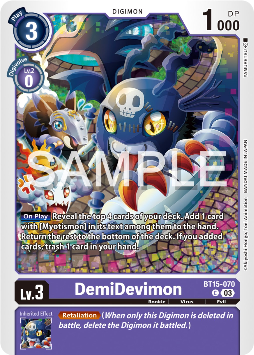 DemiDevimon [BT15-070] [Exceed Apocalypse] | Anubis Games and Hobby