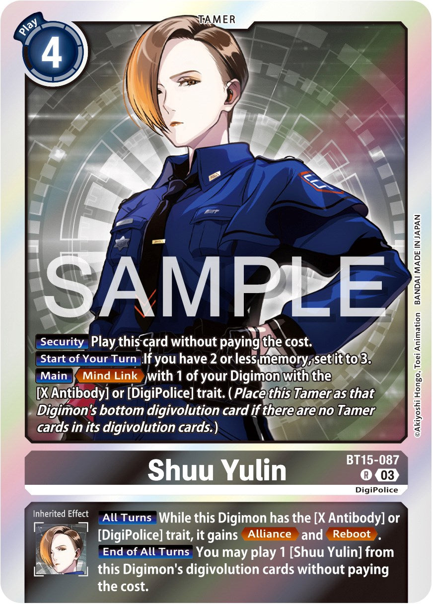 Shuu Yulin [BT15-087] [Exceed Apocalypse] | Anubis Games and Hobby