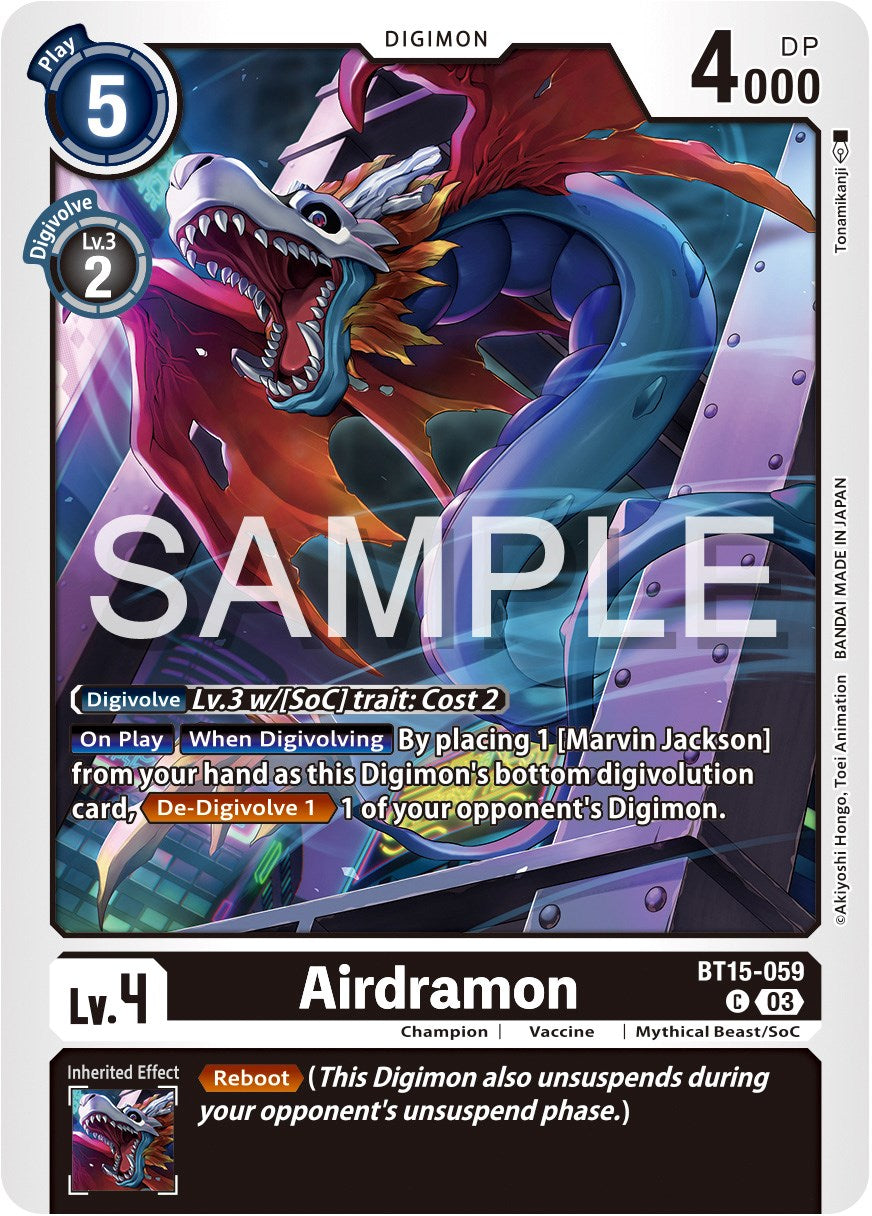 Airdramon [BT15-059] [Exceed Apocalypse] | Anubis Games and Hobby