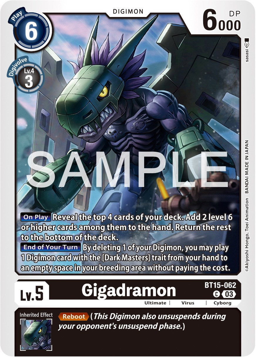 Gigadramon [BT15-062] [Exceed Apocalypse] | Anubis Games and Hobby