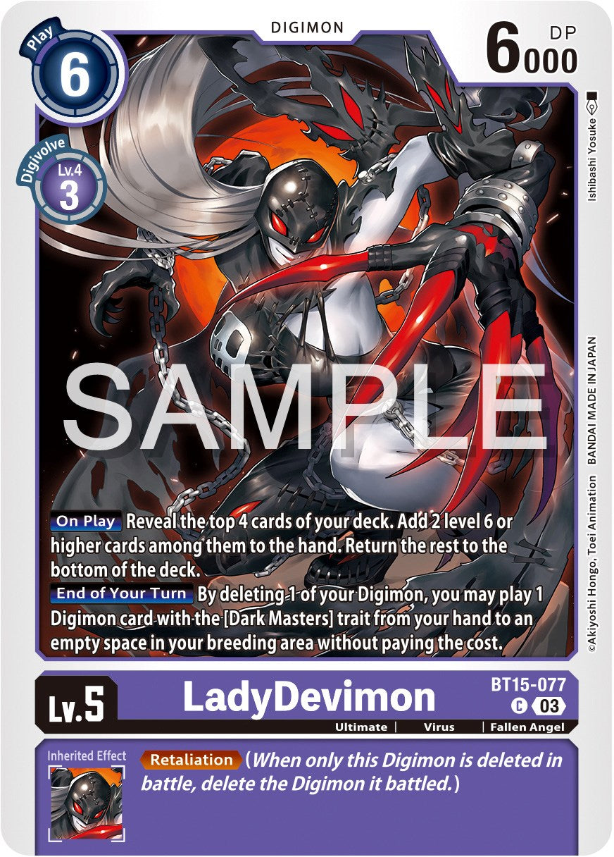 LadyDevimon [BT15-077] [Exceed Apocalypse] | Anubis Games and Hobby