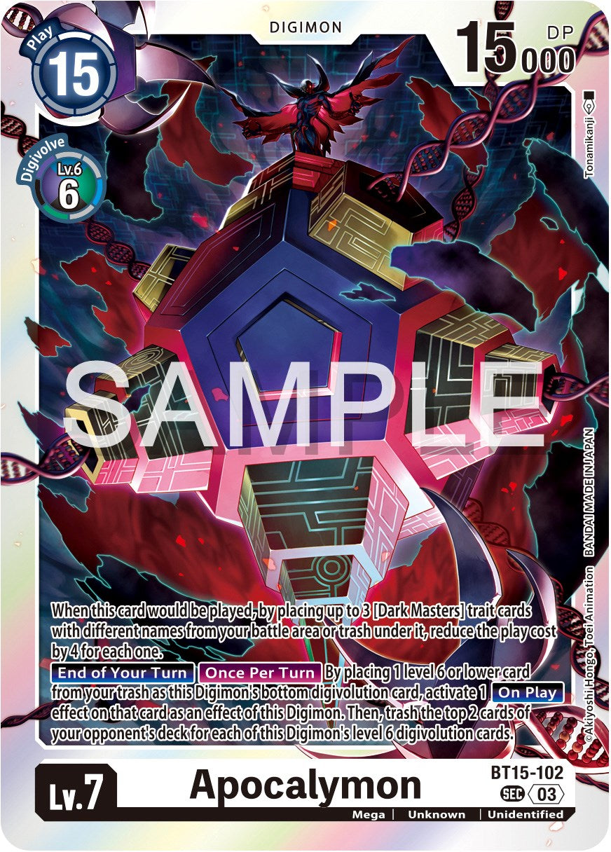 Apocalymon [BT15-102] [Exceed Apocalypse] | Anubis Games and Hobby