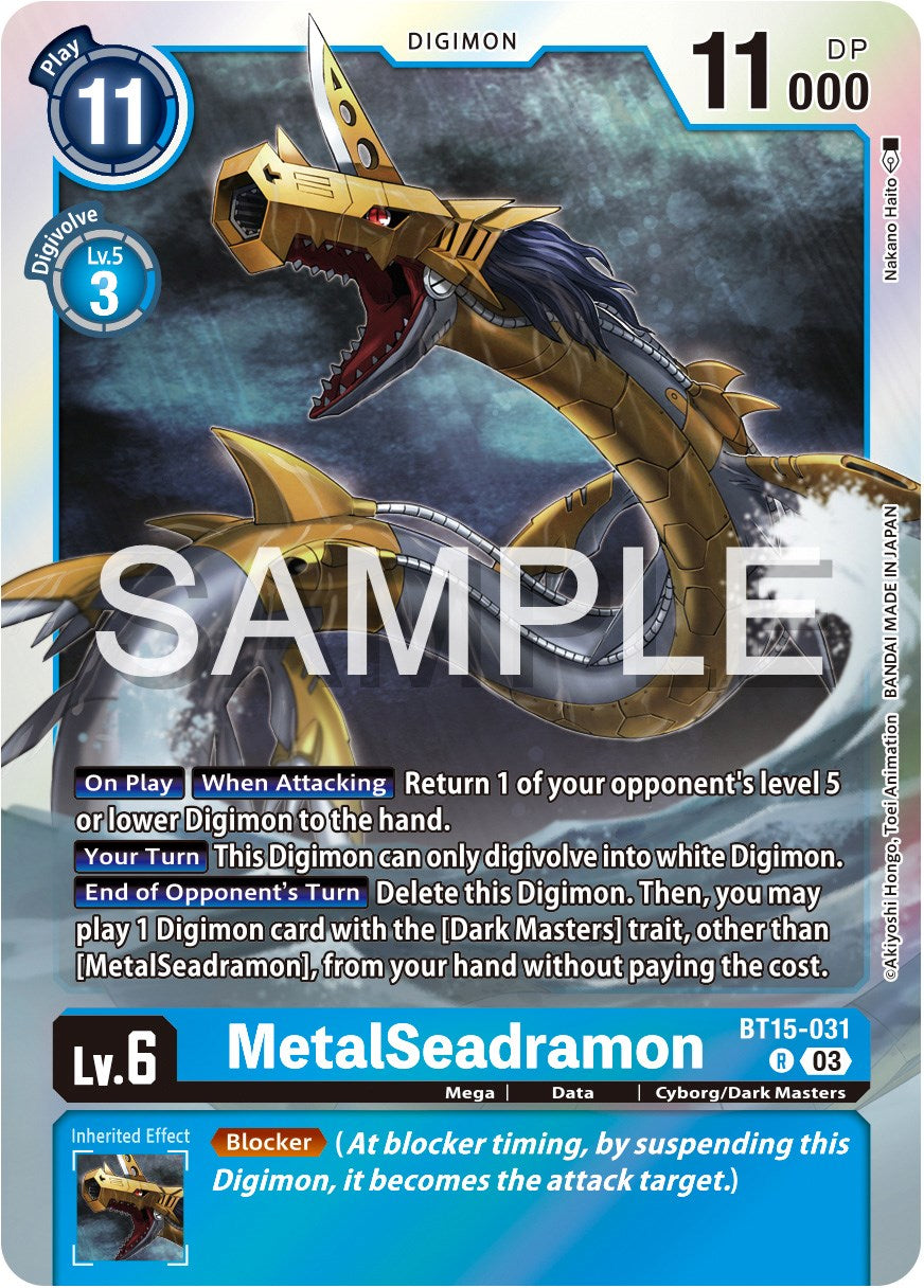 MetalSeadramon [BT15-031] [Exceed Apocalypse] | Anubis Games and Hobby