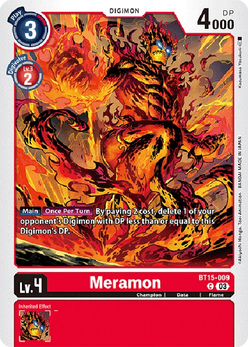 Meramon [BT15-009] [Exceed Apocalypse] | Anubis Games and Hobby