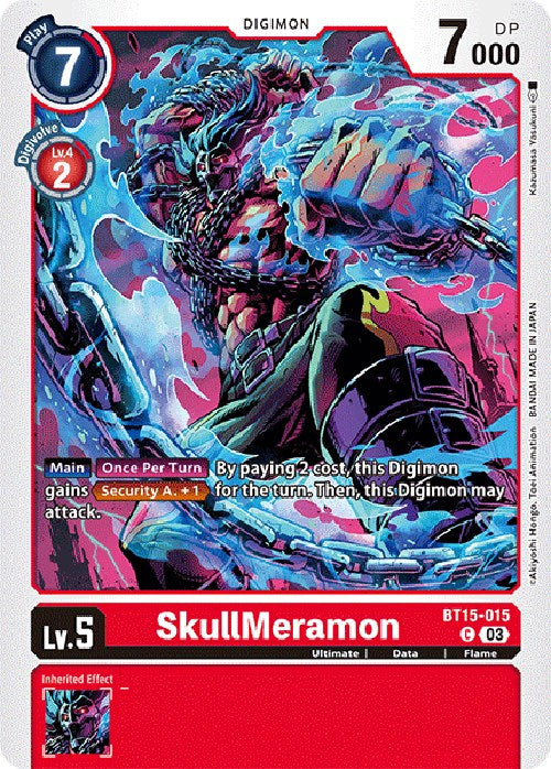 SkullMeramon [BT15-015] [Exceed Apocalypse] | Anubis Games and Hobby