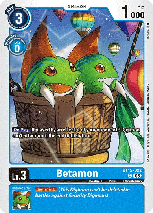 Betamon [BT15-022] [Exceed Apocalypse] | Anubis Games and Hobby