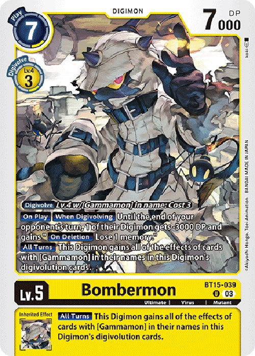 Bombermon [BT15-039] [Exceed Apocalypse] | Anubis Games and Hobby