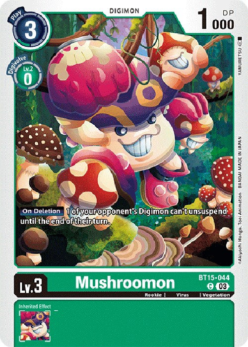 Mushroomon [BT15-044] [Exceed Apocalypse] | Anubis Games and Hobby