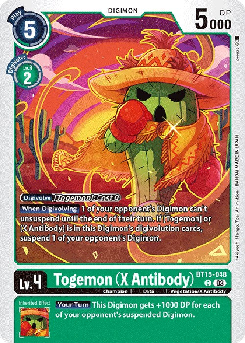 Togemon [BT15-048] (X Antibody) [Exceed Apocalypse] | Anubis Games and Hobby