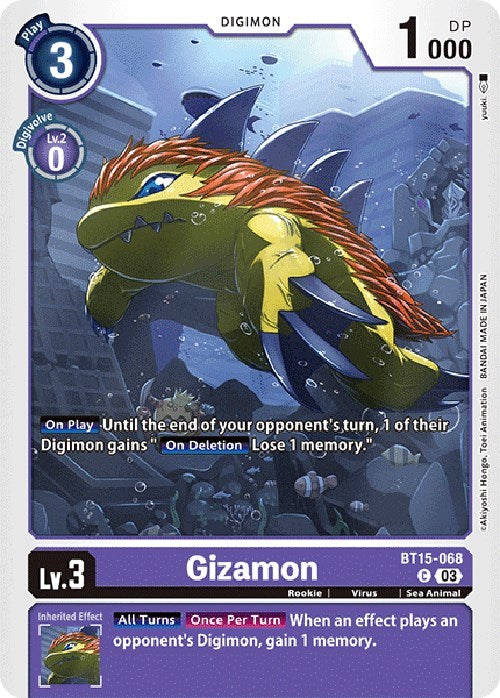 Gizamon [BT15-068] [Exceed Apocalypse] | Anubis Games and Hobby