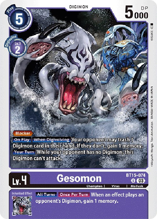 Gesomon [BT15-074] [Exceed Apocalypse] | Anubis Games and Hobby
