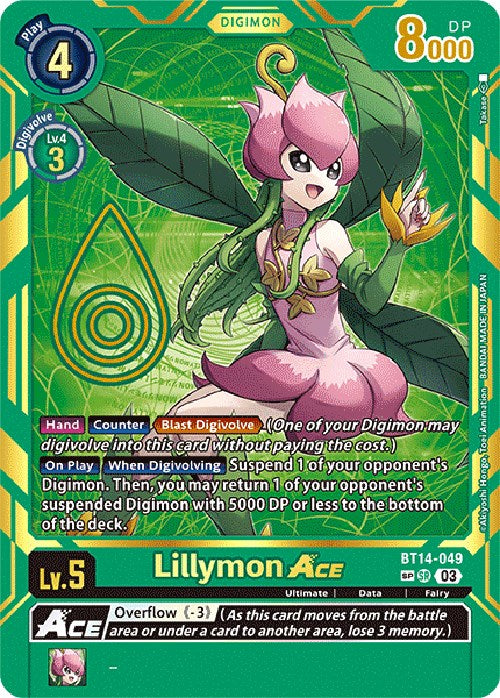 Lillymon Ace [BT14-049] [Exceed Apocalypse] | Anubis Games and Hobby