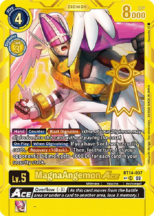 MagnaAngemon Ace [BT14-037] [Exceed Apocalypse] | Anubis Games and Hobby