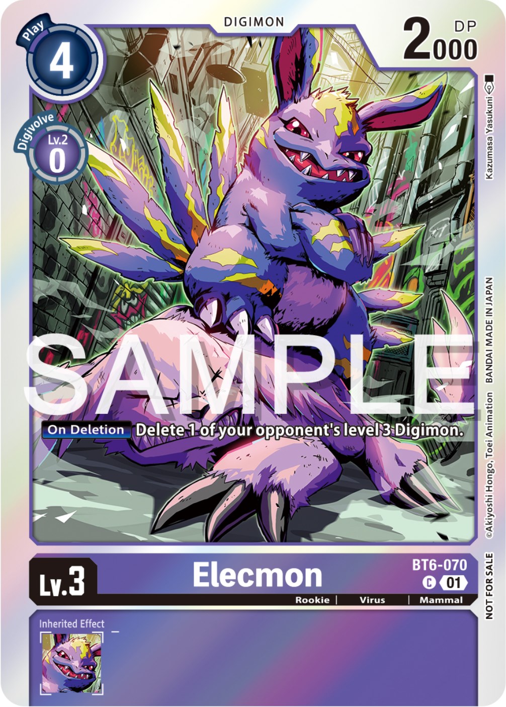 Elecmon [BT6-070] (Official Tournament Pack Vol.12) [Double Diamond Promos] | Anubis Games and Hobby