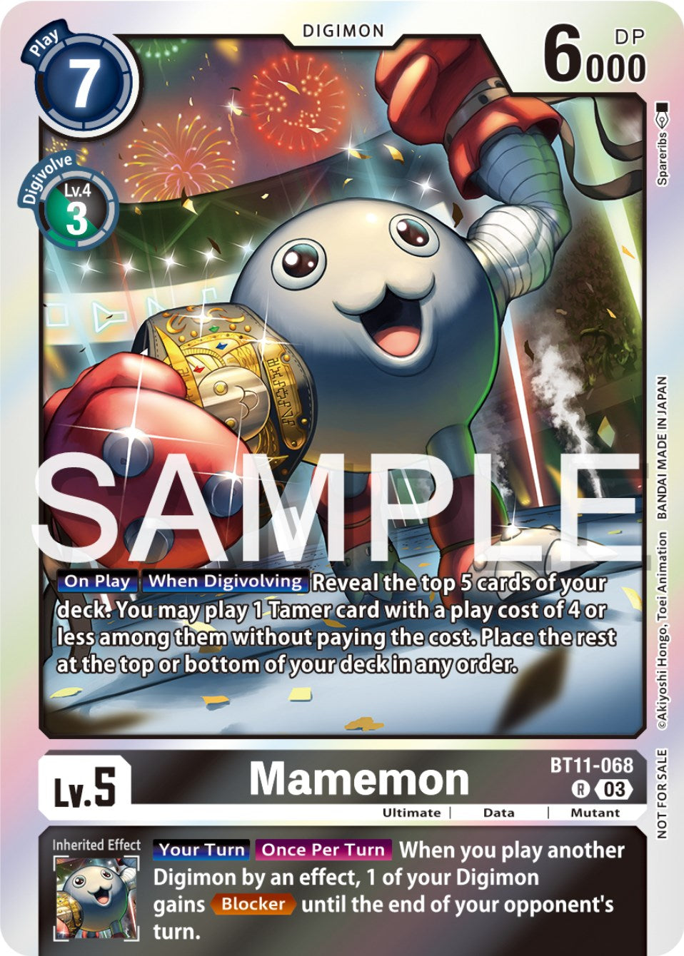 Mamemon [BT11-068] (Official Tournament Pack Vol.12) [Dimensional Phase Promos] | Anubis Games and Hobby