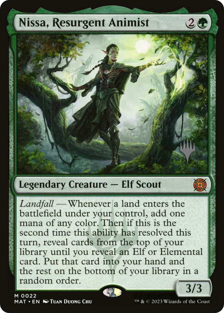 Nissa, Resurgent Animist (Promo Pack) [Murders at Karlov Manor Promos] | Anubis Games and Hobby