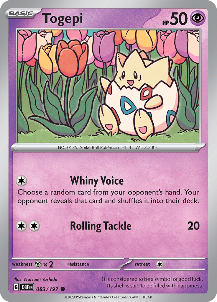 Togepi (083/197) [Scarlet & Violet: Obsidian Flames] | Anubis Games and Hobby