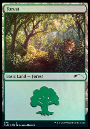 Forest (Cats) (576) [Secret Lair Drop Promos] | Anubis Games and Hobby