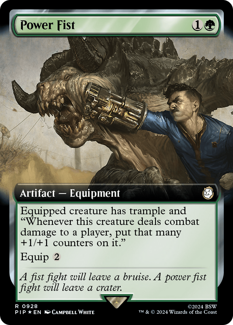 Power Fist (Extended Art) (Surge Foil) [Fallout] | Anubis Games and Hobby