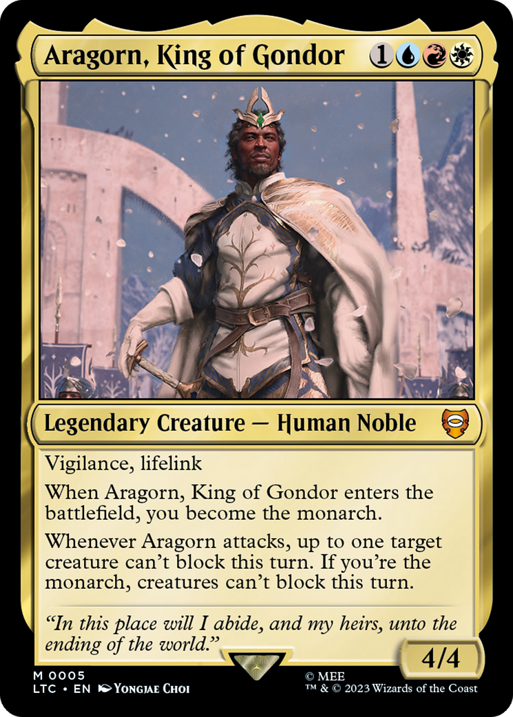 Aragorn, King of Gondor [The Lord of the Rings: Tales of Middle-Earth Commander] | Anubis Games and Hobby