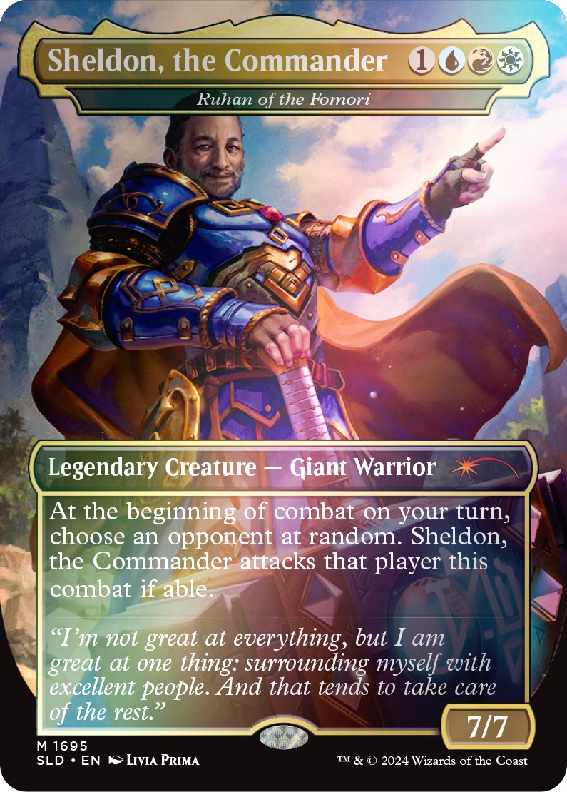 Sheldon, the Commander - Ruhan of the Fomori (Rainbow Foil) [Secret Lair Drop Series] | Anubis Games and Hobby