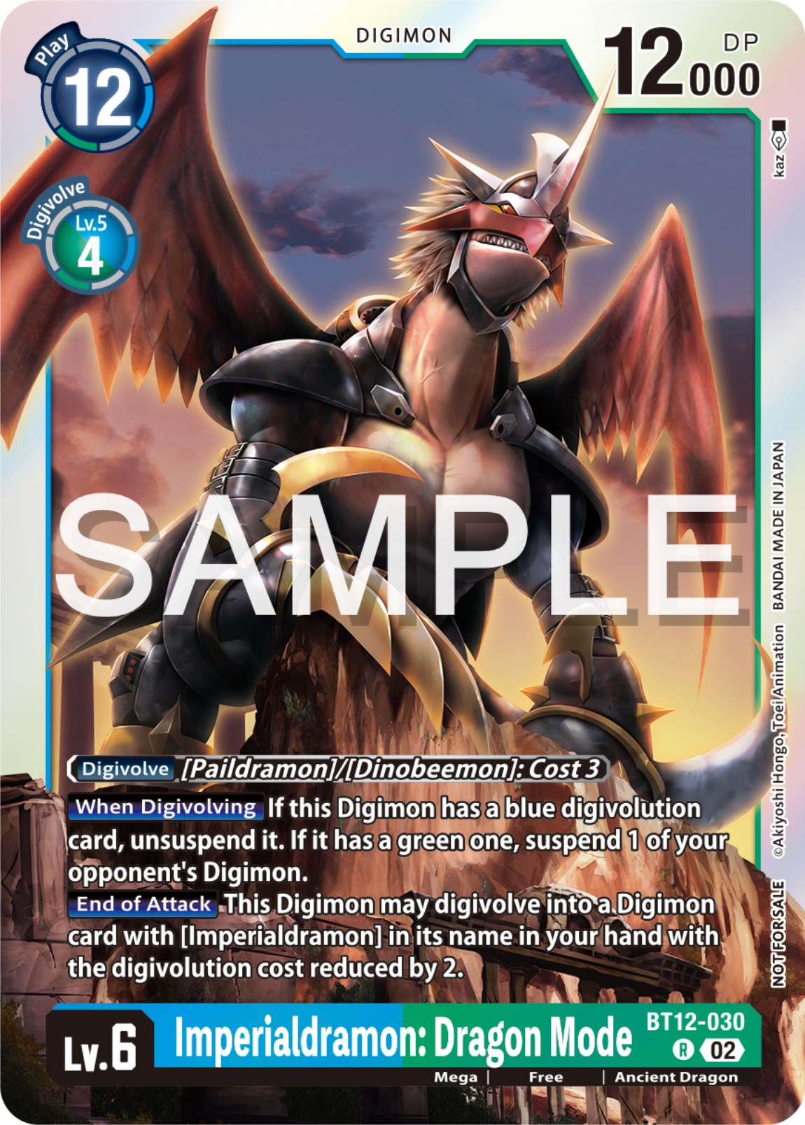 Imperialdramon: Dragon Mode [BT12-030] (Event Pack 6) [Across Time Promos] | Anubis Games and Hobby